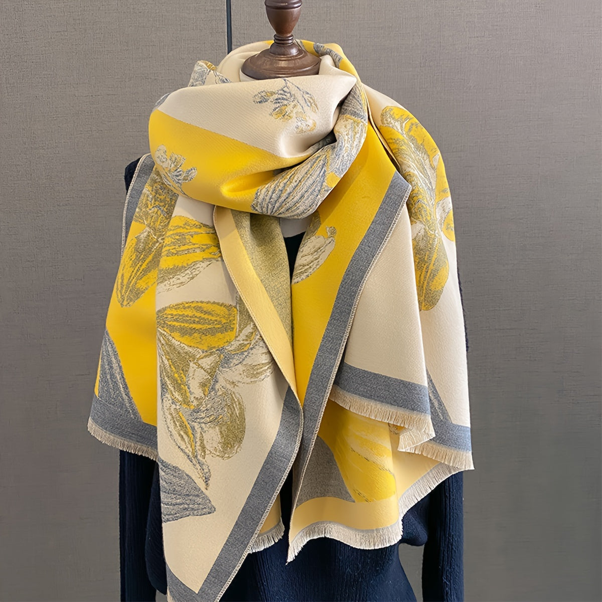 Delicate Flower Lightweight Wrap Scarf