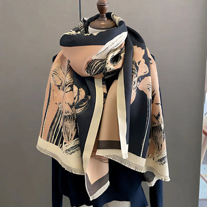 Delicate Flower Lightweight Wrap Scarf