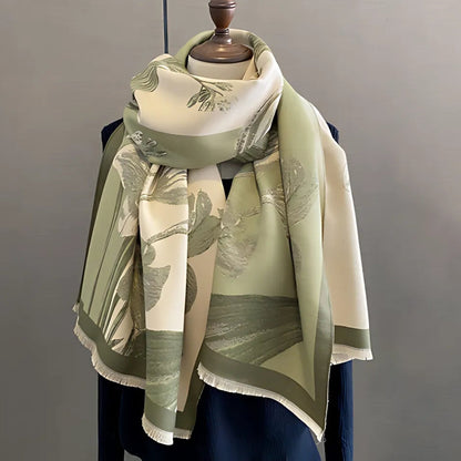 Delicate Flower Lightweight Wrap Scarf