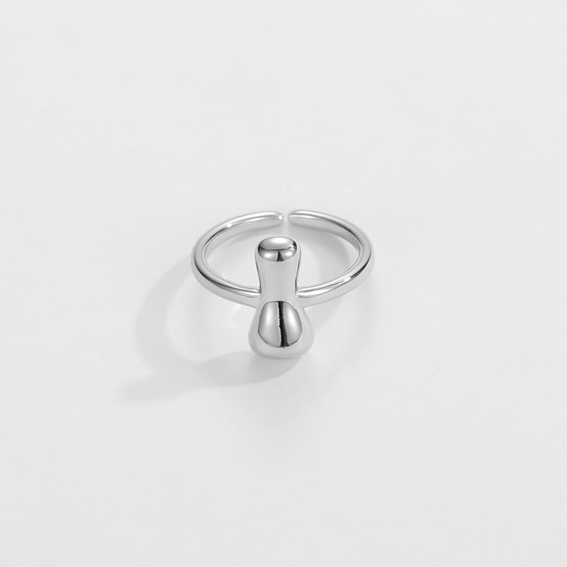 Stylish Monogram Letter Ring