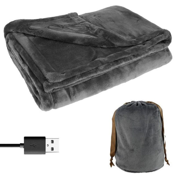 Warm Electric Throw Blanket USB Soft Plush 63x33 Inches