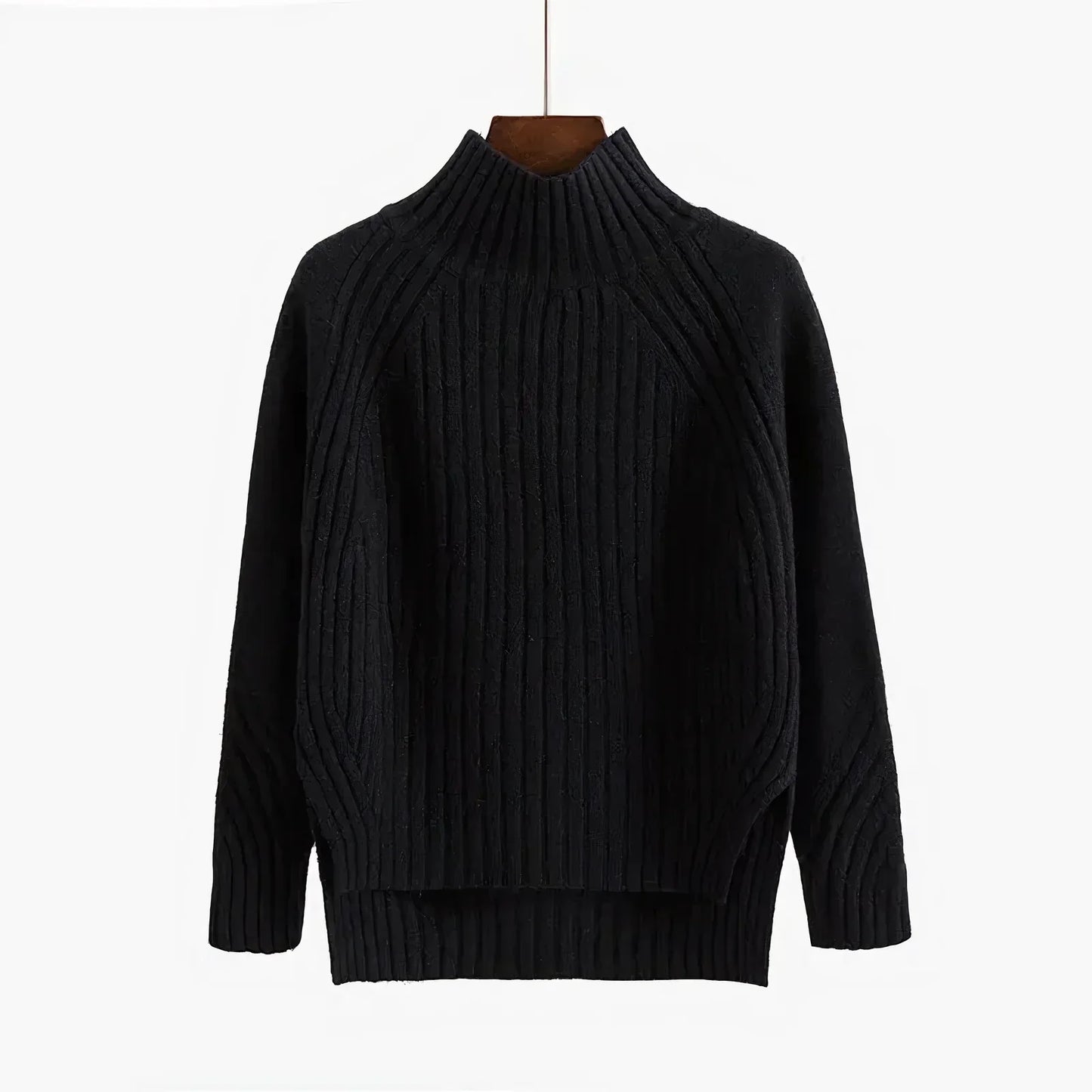Cozy Women's Oversized Sweater - Soft Ribbed Knit