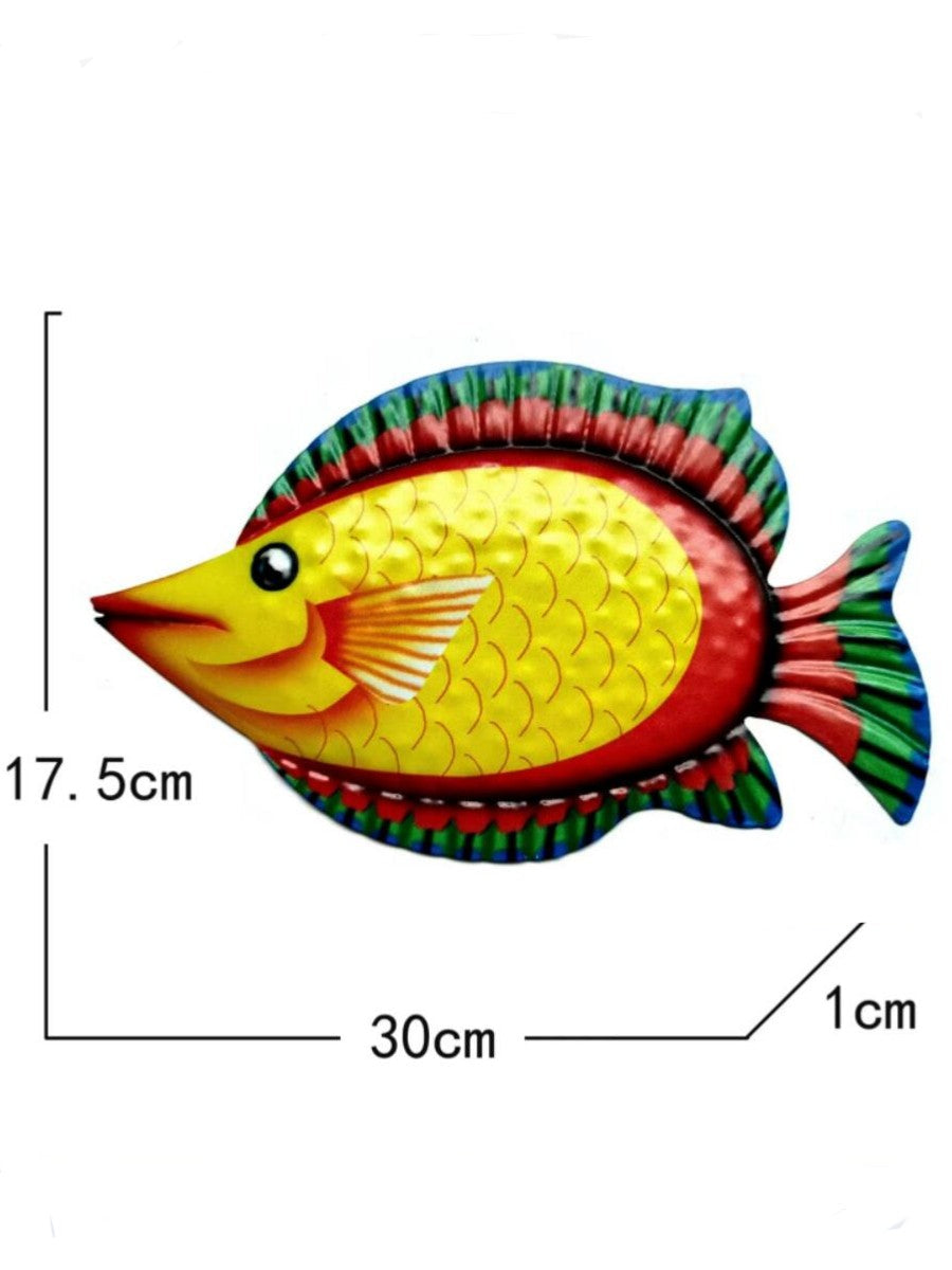 Colorful Ocean Fish Metal Decor - Luxicro