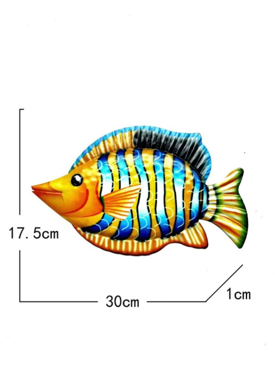 Colorful Ocean Fish Metal Decor