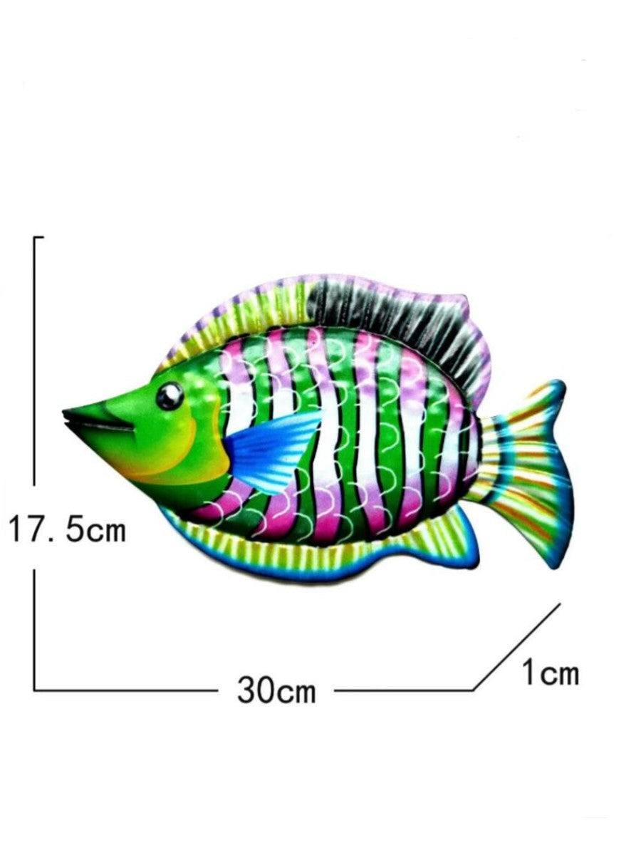 Colorful Ocean Fish Metal Decor
