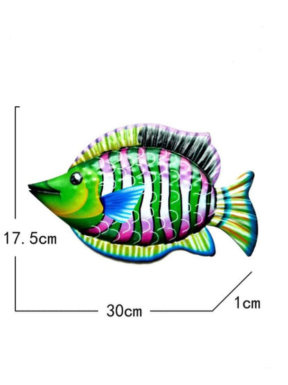 Colorful Ocean Fish Metal Decor