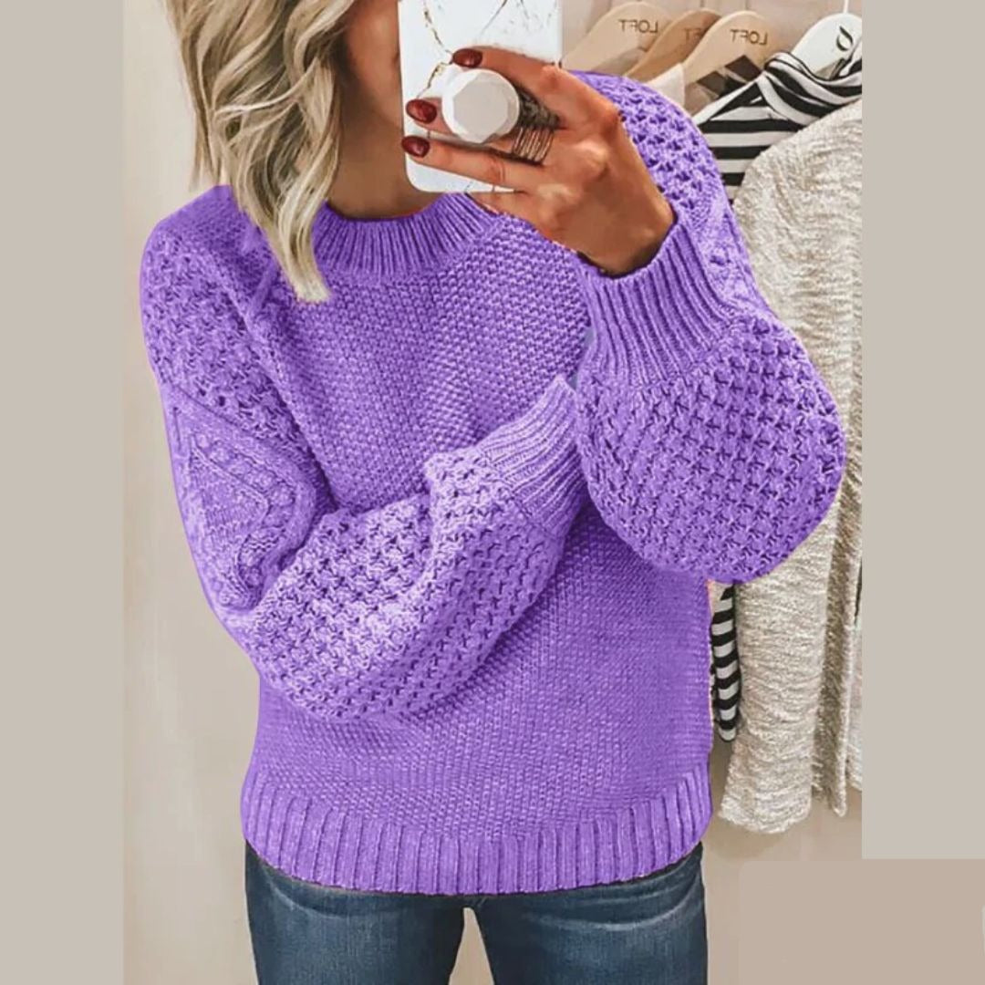 Cozy Women's Crew Neck Oversized Sweater