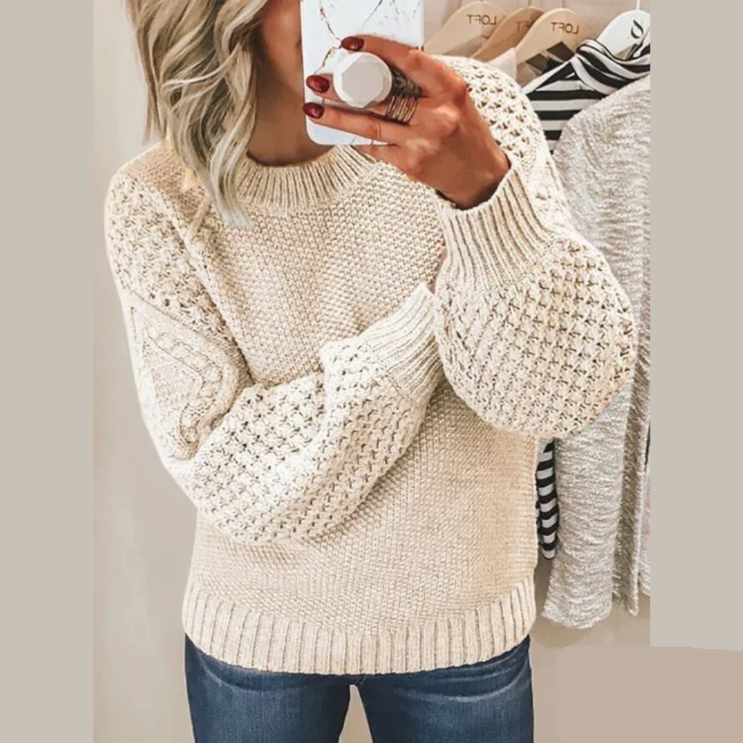 Cozy Women's Crew Neck Oversized Sweater