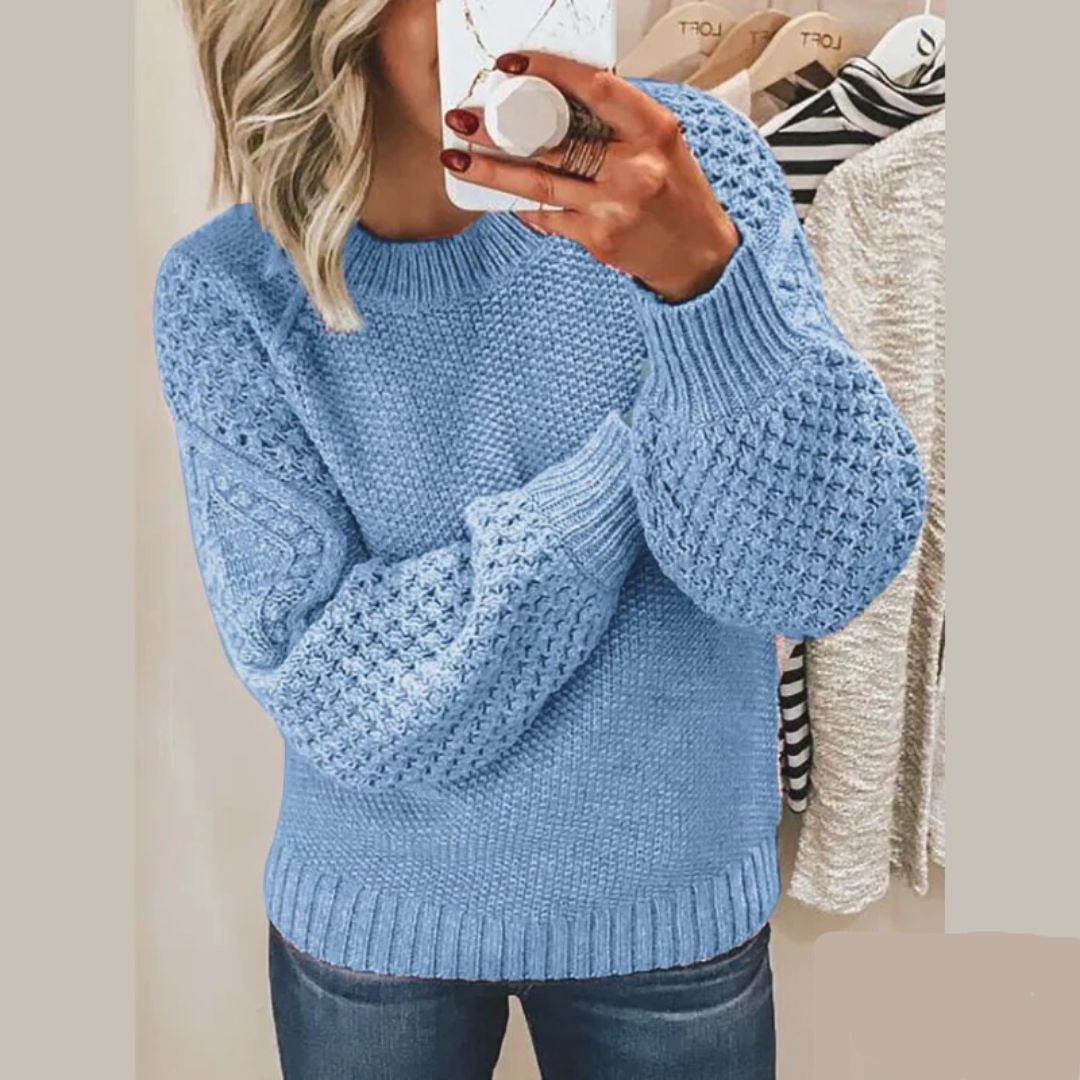 Cozy Women's Crew Neck Oversized Sweater