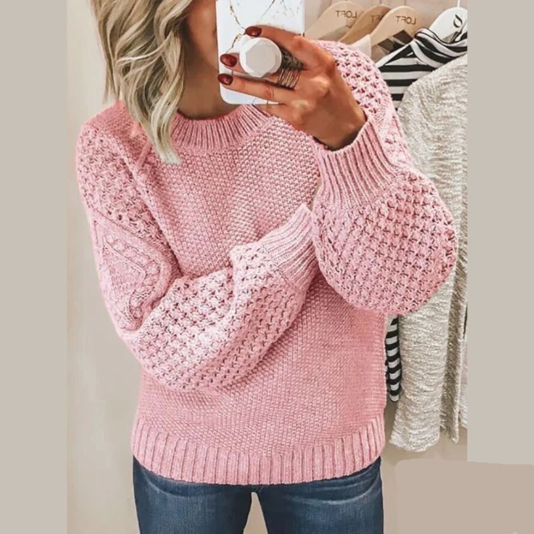 Cozy Women's Crew Neck Oversized Sweater