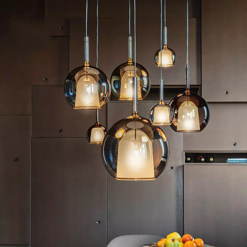 Classic Glass Hanging Light for Dining Room