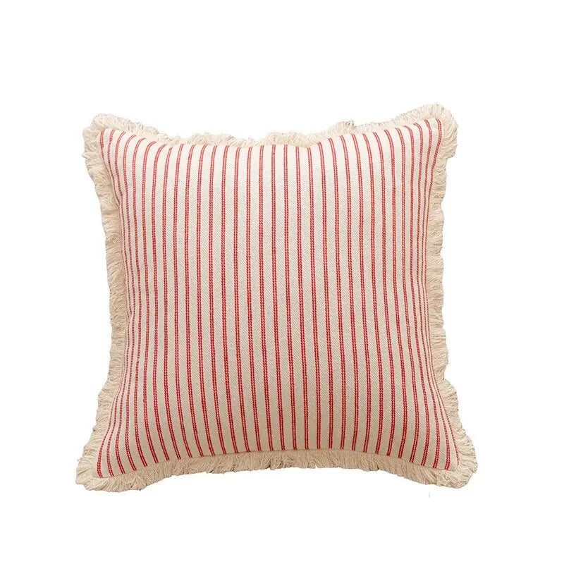 Beautiful Floral Pillow Covers with Ruffled Trim