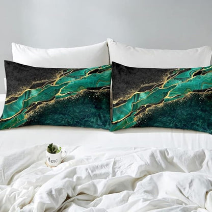 Elegant Green Luxury Bedding Set