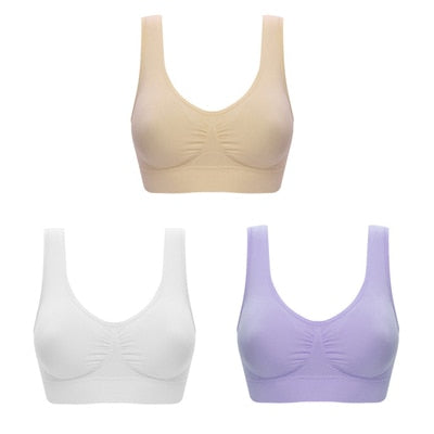 Soft 3 Piece Padded Bralette Set