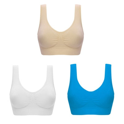Supportive 3 Pack Wireless Lift Bras