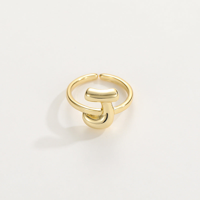 Stylish Monogram Letter Ring