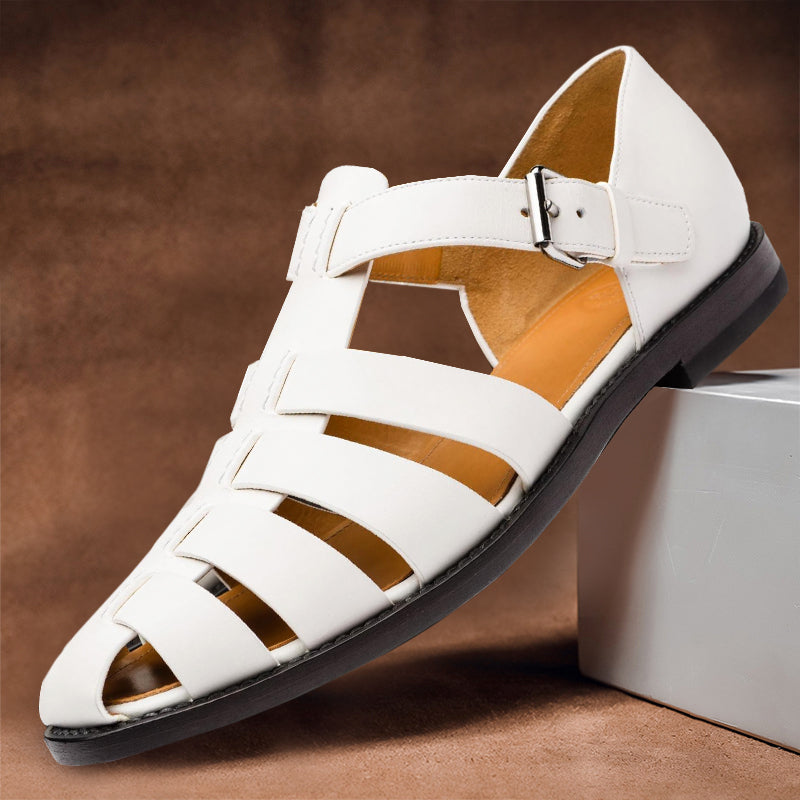 Comfortable Classic Leather Sandals - Luxicro