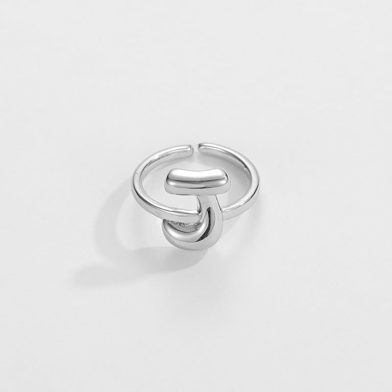 Stylish Monogram Letter Ring