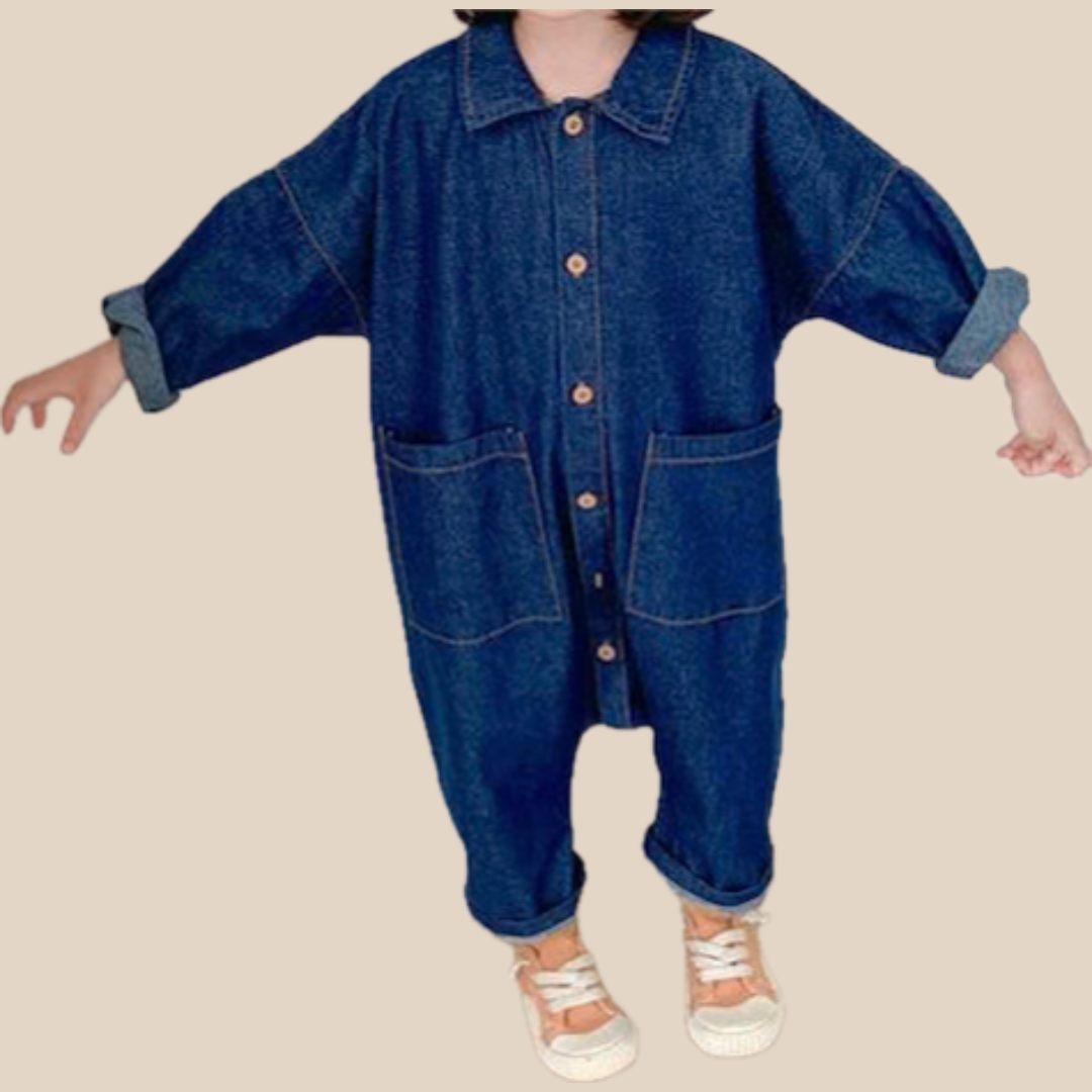 Comfortable Baby Romper Suit Light Blue Beige