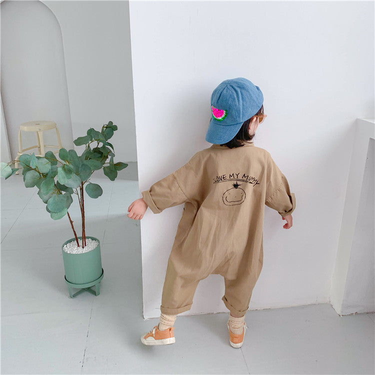 Comfortable Baby Romper Suit Light Blue Beige