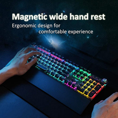 Pro Gaming Keyboard with Durable Metal Keys