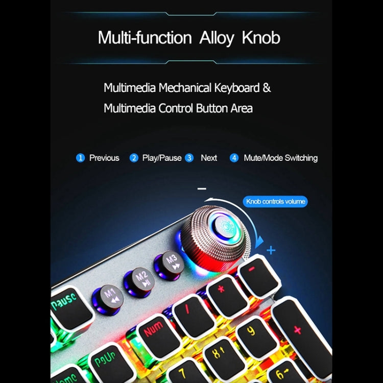 Pro Gaming Keyboard with Durable Metal Keys