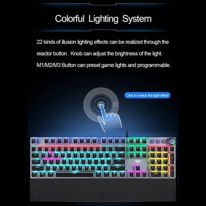 Pro Gaming Keyboard with Durable Metal Keys