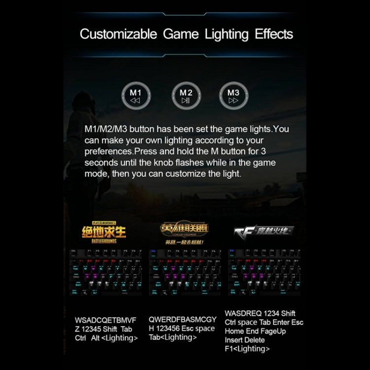 Pro Gaming Keyboard with Durable Metal Keys