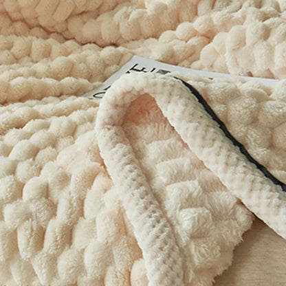 Cozy Luxury Fleece Throw Blanket