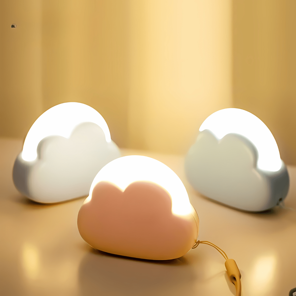 Gentle Bedside Table Lamp - Warm Soft LED Light - Luxicro