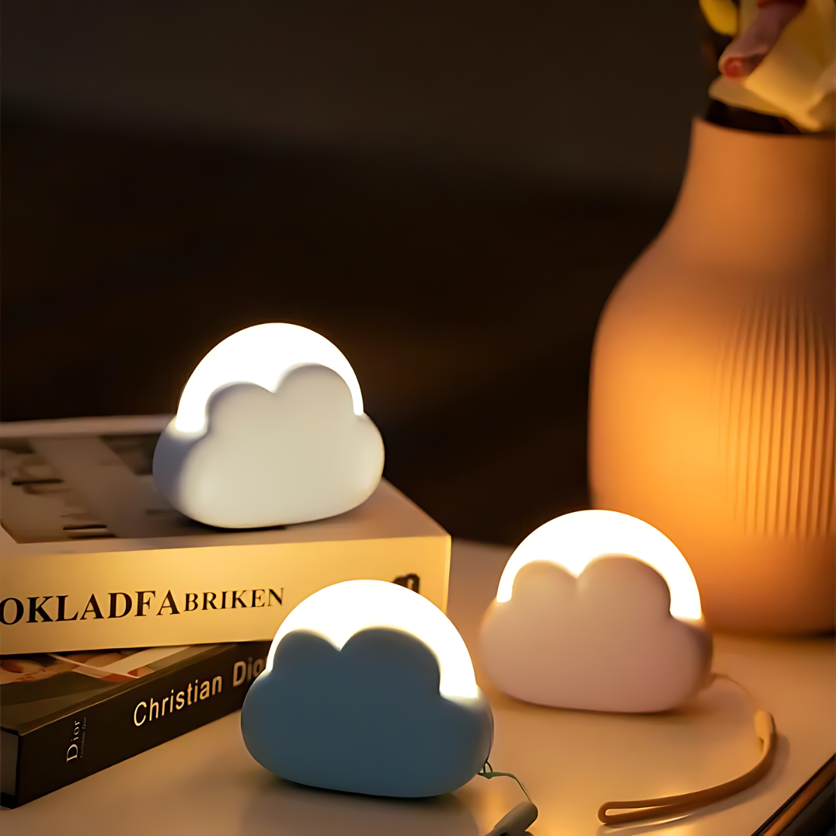 Gentle Bedside Table Lamp - Warm Soft LED Light