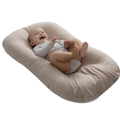 Cozy Baby Lounger - Large Soft Cotton Nest Bed - Luxicro
