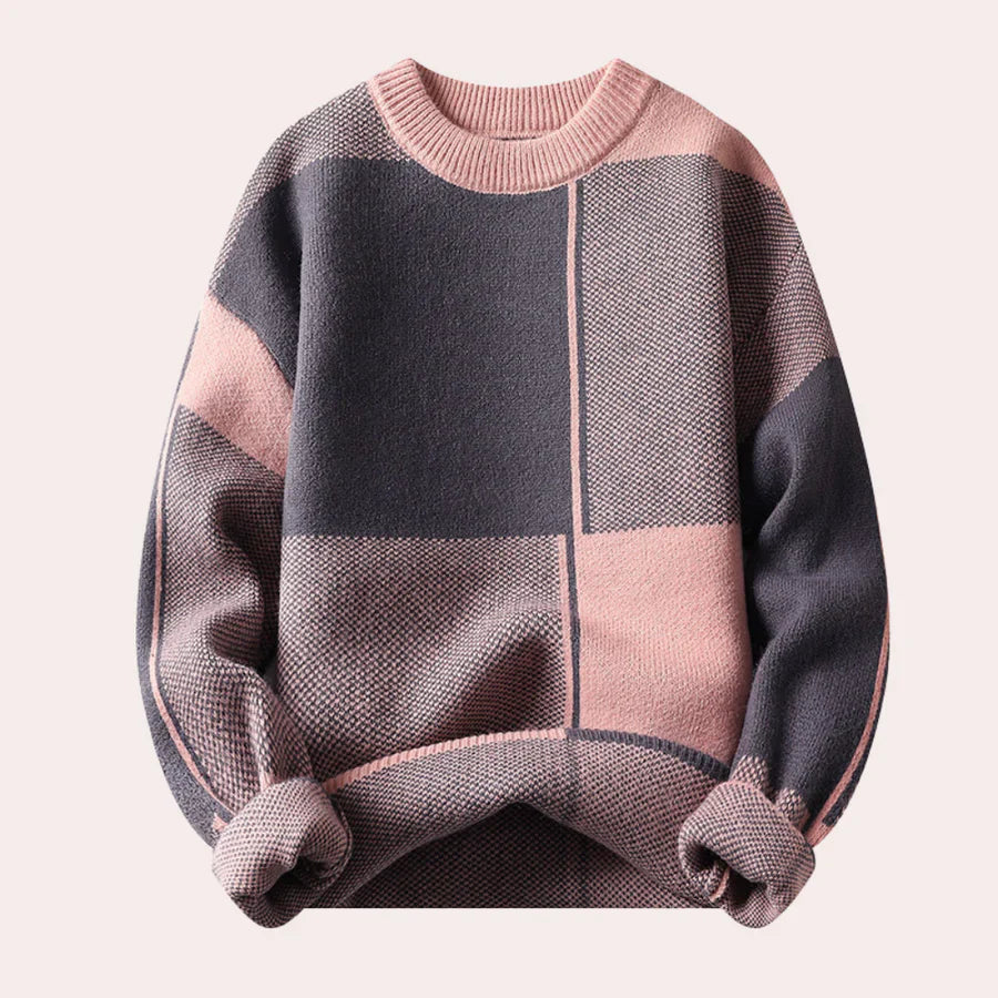 Cozy Mens Crew Neck Sweater - Big Fit Cotton