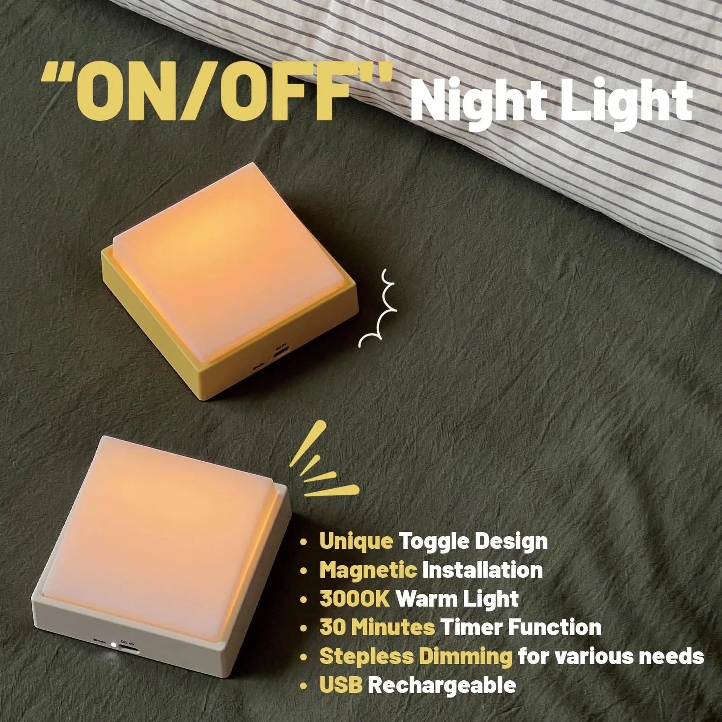 Portable Rechargeable LED Night Lamp