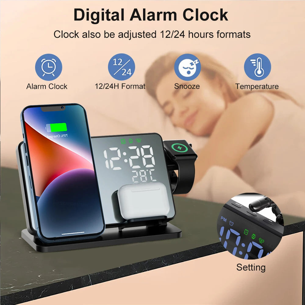Fast Charging Dock for iPhone, Watch, AirPods