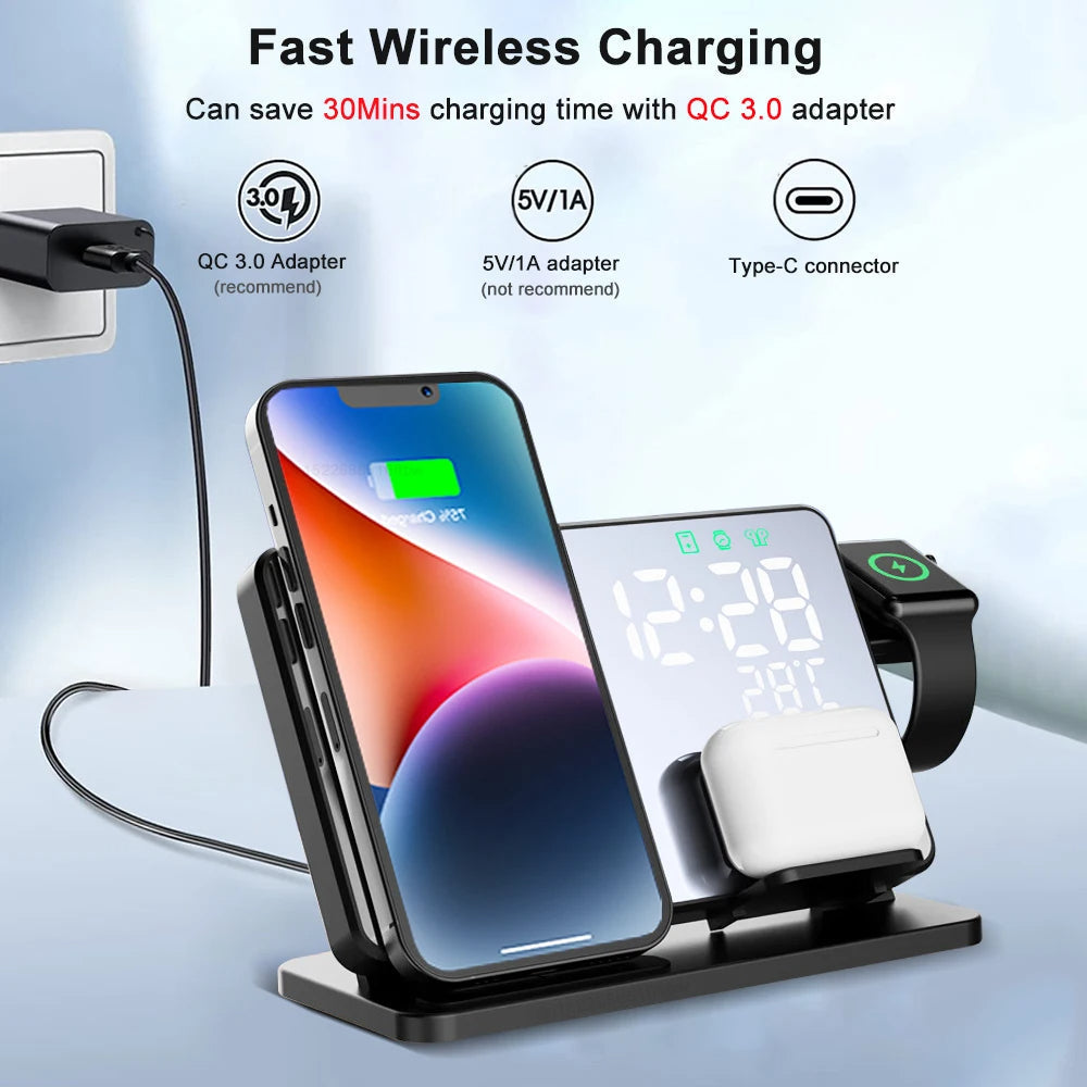 Fast Charging Dock for iPhone, Watch, AirPods