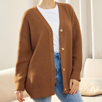 Soft Chunky Women's Cardigan - Warm Knit Layering Sweater