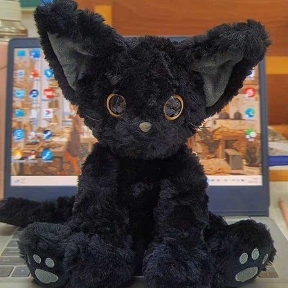 Cuddly Black Kitty Soft Plush Toy