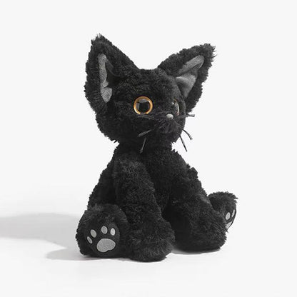 Cuddly Black Kitty Soft Plush Toy