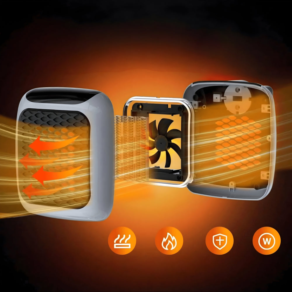 Space Saving Digital Wall Heater with Thermostat