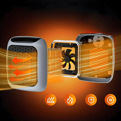 Space Saving Digital Wall Heater with Thermostat