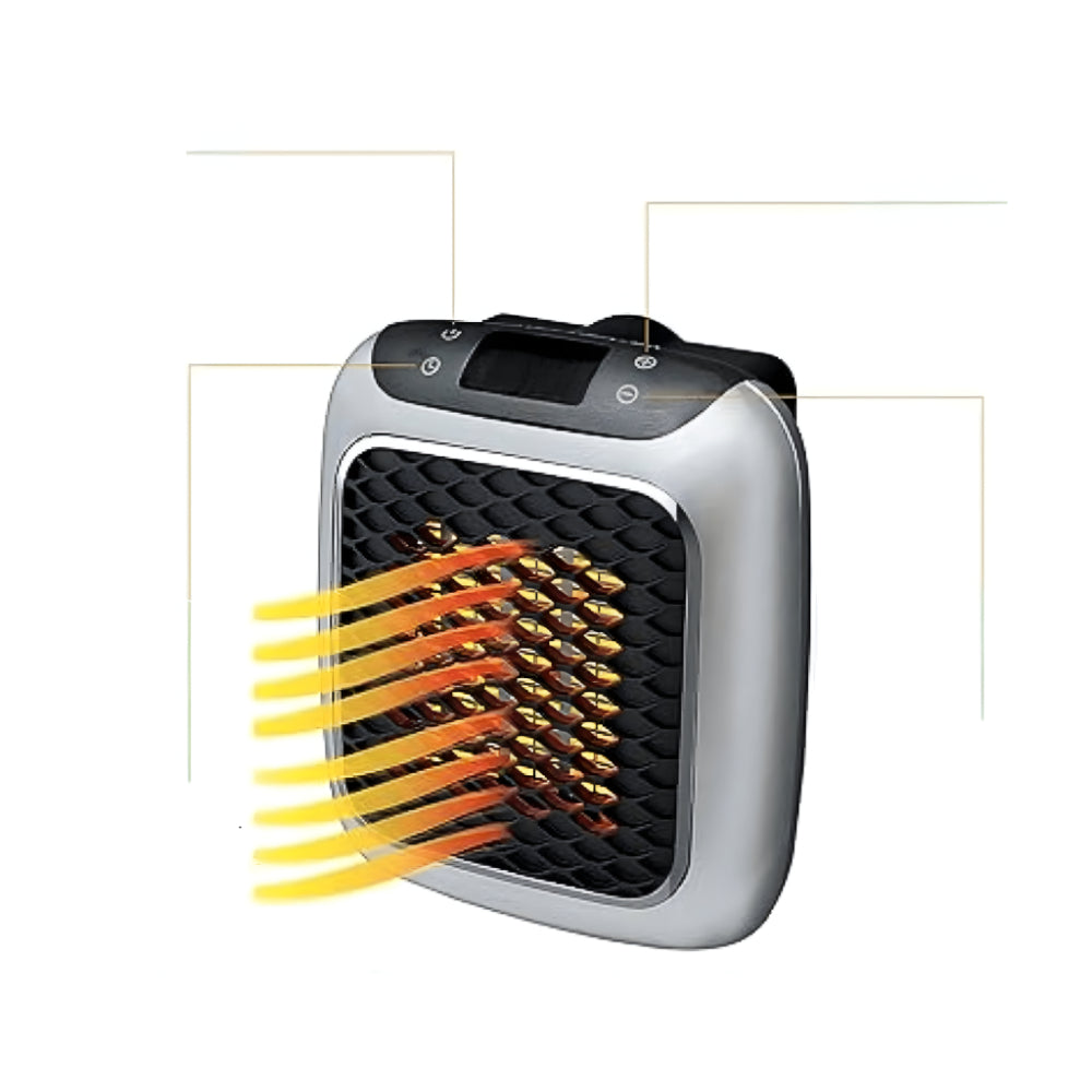 Space Saving Digital Wall Heater with Thermostat