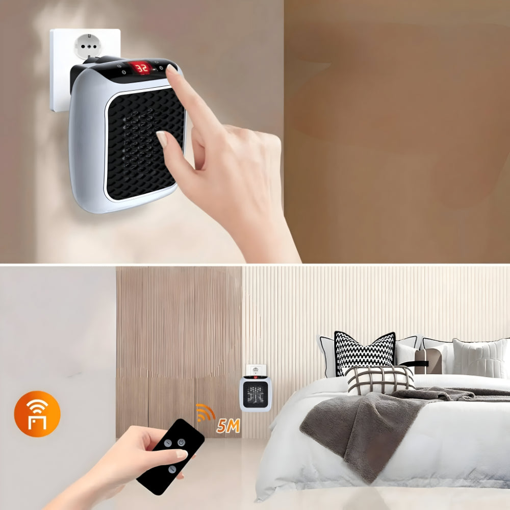 Space Saving Digital Wall Heater with Thermostat
