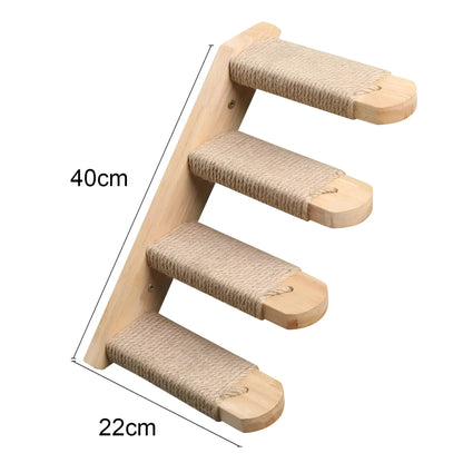 Cat Tower Shelf with Scratch Post
