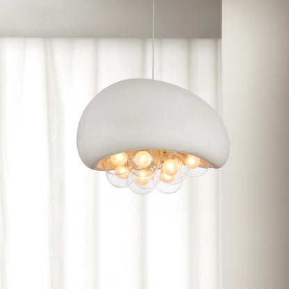 Spherical Glass Pendant Light Fixture