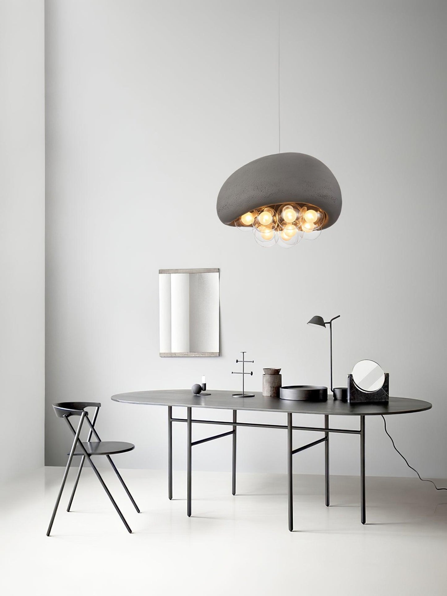 Spherical Glass Pendant Light Fixture