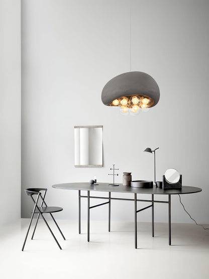 Spherical Glass Pendant Light Fixture