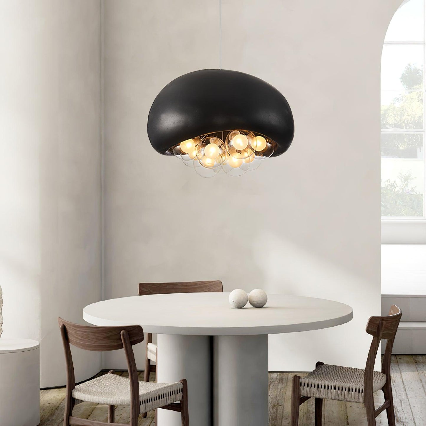 Spherical Glass Pendant Light Fixture - Luxicro