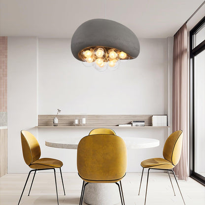 Spherical Glass Pendant Light Fixture