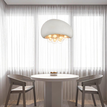 Spherical Glass Pendant Light Fixture